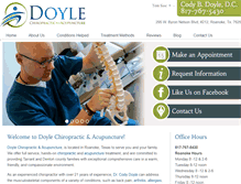 Tablet Screenshot of doylechiro.com